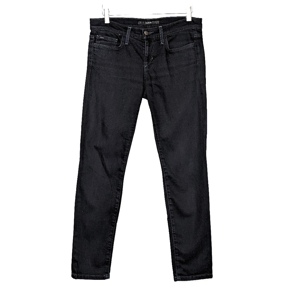 Joe’s Jeans Ankle Cigarette Pant Mid-Rise Jeans Reed Wash Size 26 Black Blue